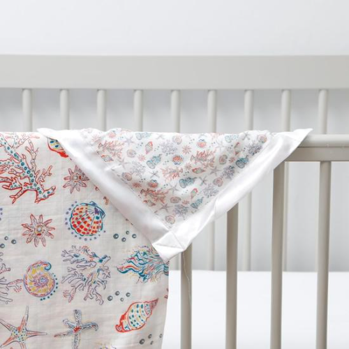 Beach Born Salcombe Ltd Jellyfish Extra Large Muslin / Swaddle Blanket