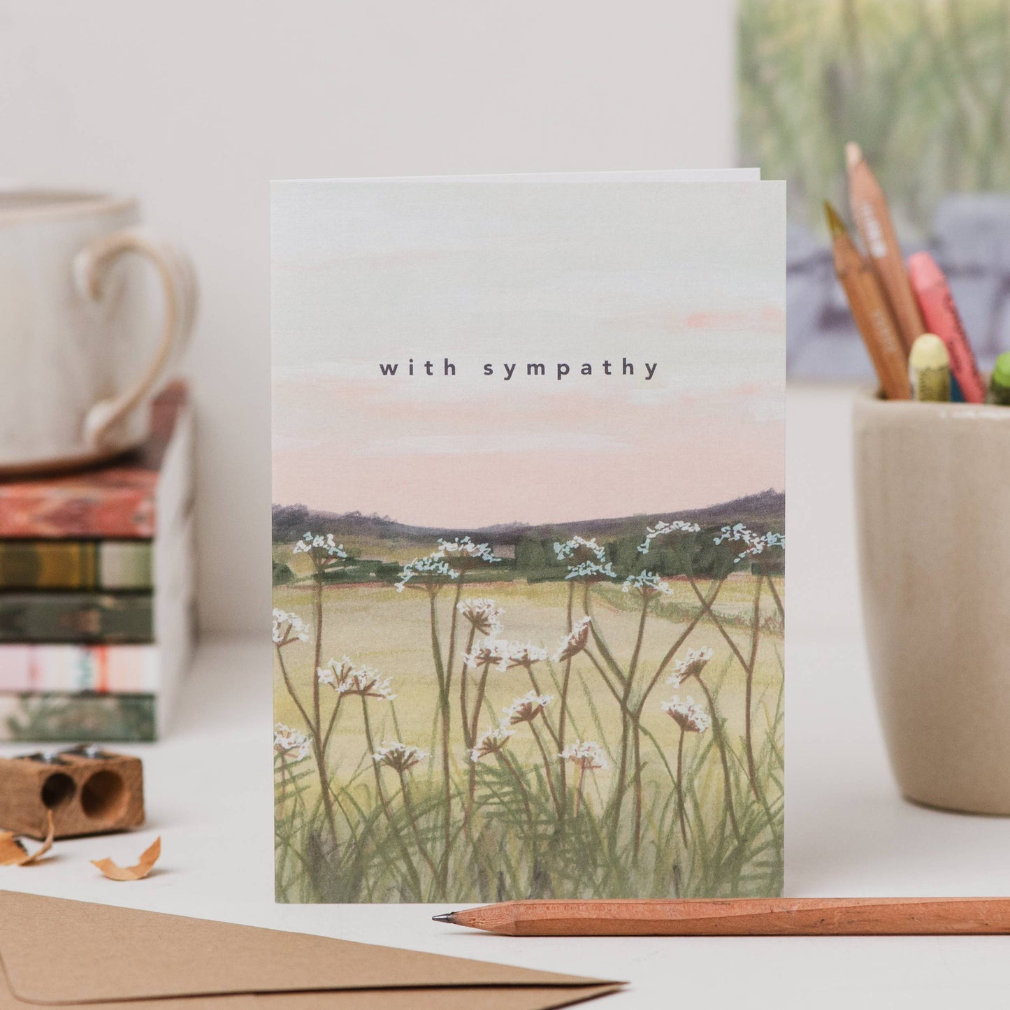 Derbyshire Sunset Sympathy Card