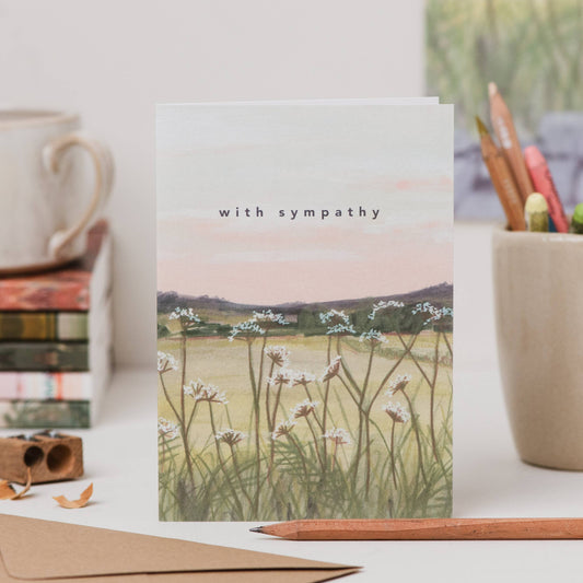 Joy Jen Studio - Derbyshire Sunset Sympathy Card