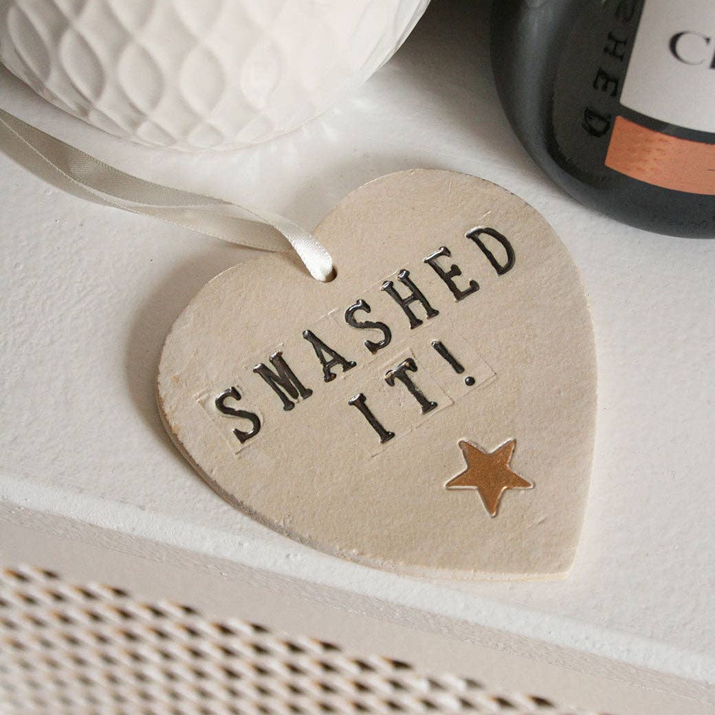 Smashed It Ceramic Hanging Heart