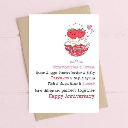 Dandelion Stationery - Perfect together - Anniversary - Greetings Card