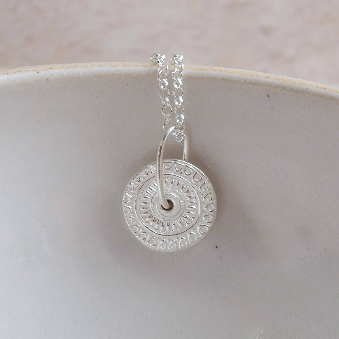Lucy Kemp Jewellery - Sterling Silver Talisman Spinner Pendant