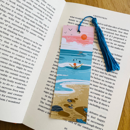 Wild Swimming & Paddleboarding Bookmark Double-Sided