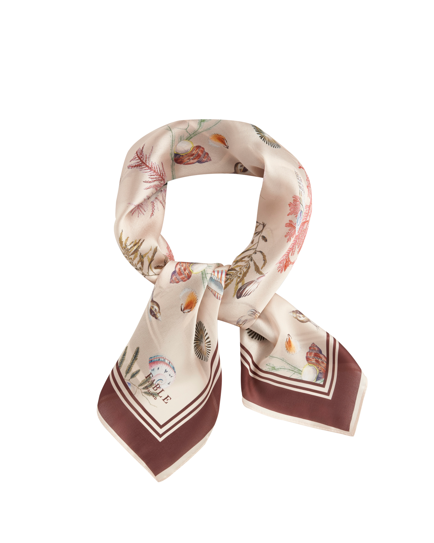 FABLE Whispering Sands Cream Square Scarf