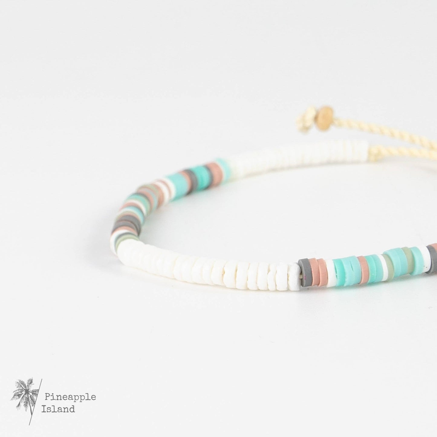 Pineapple Island - Manu Bay Surfer Bracelet, Beach Jewelry: Blue Tones