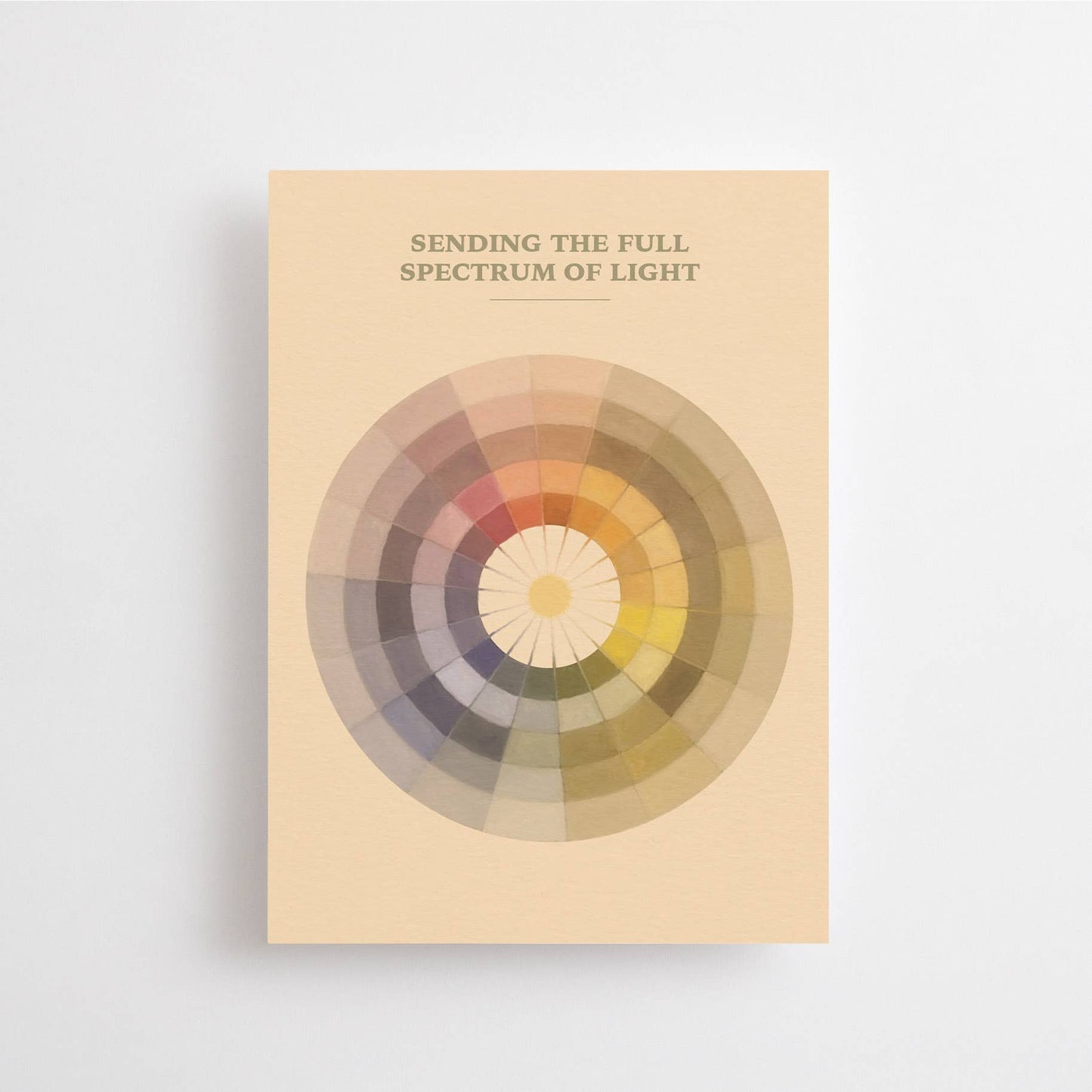 Anna Cosma - SENDING THE FULL SPECTRUM OF LIGHT -  CARD -  COLOR PALETTE