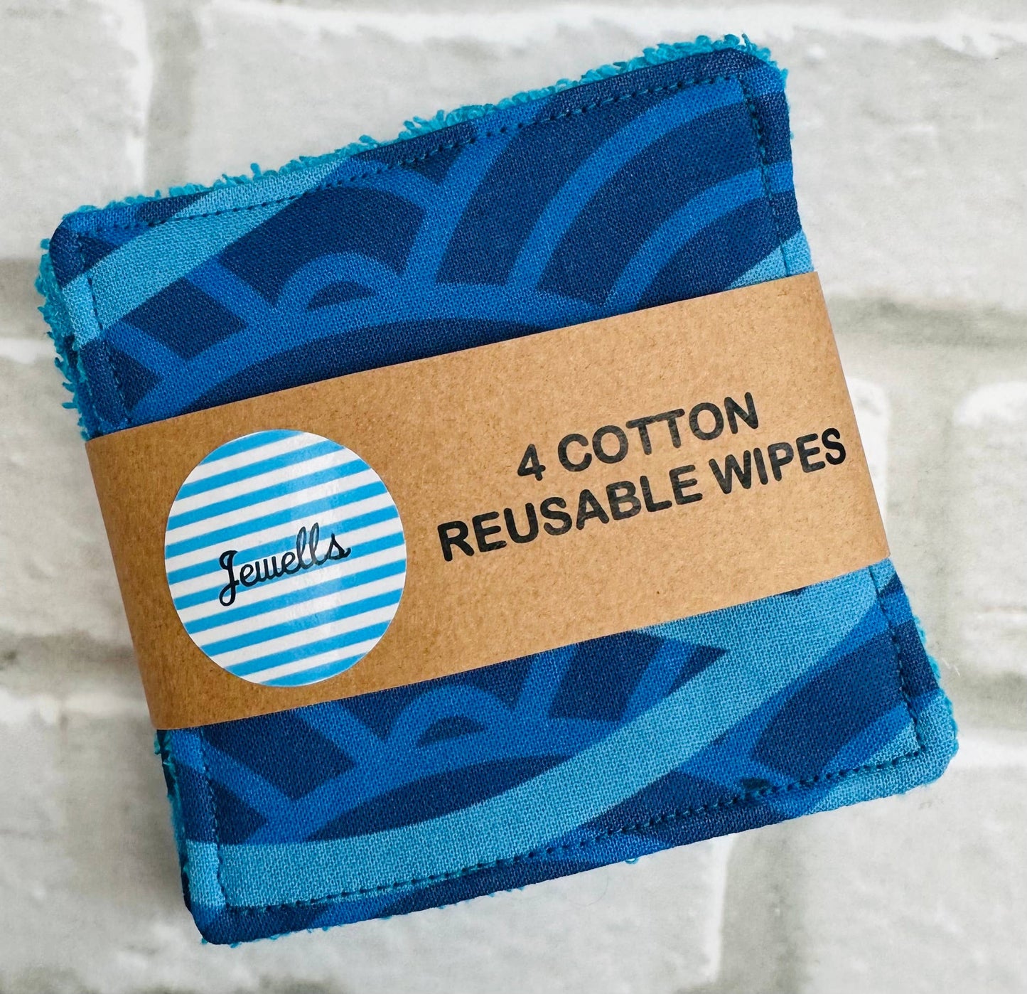 Jewells - 4 wash cloths Gold Sea Urchin or Turquoise Waves