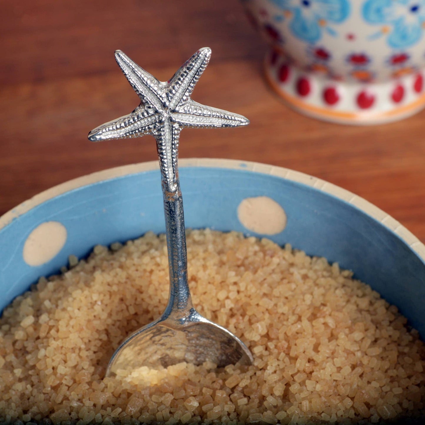 Starfish Pewter Small Sugar Spoon