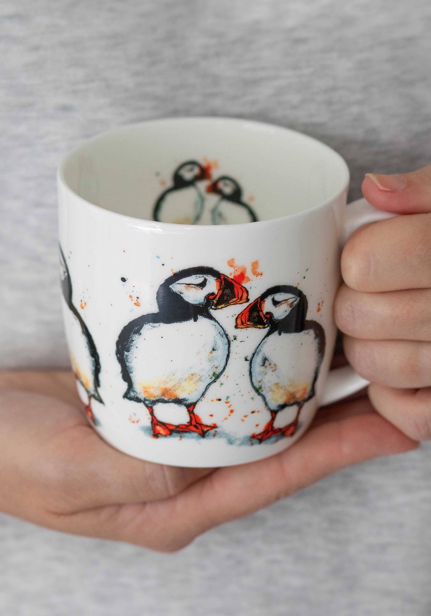Dollyhotdogs - Puffin Bone China Mug