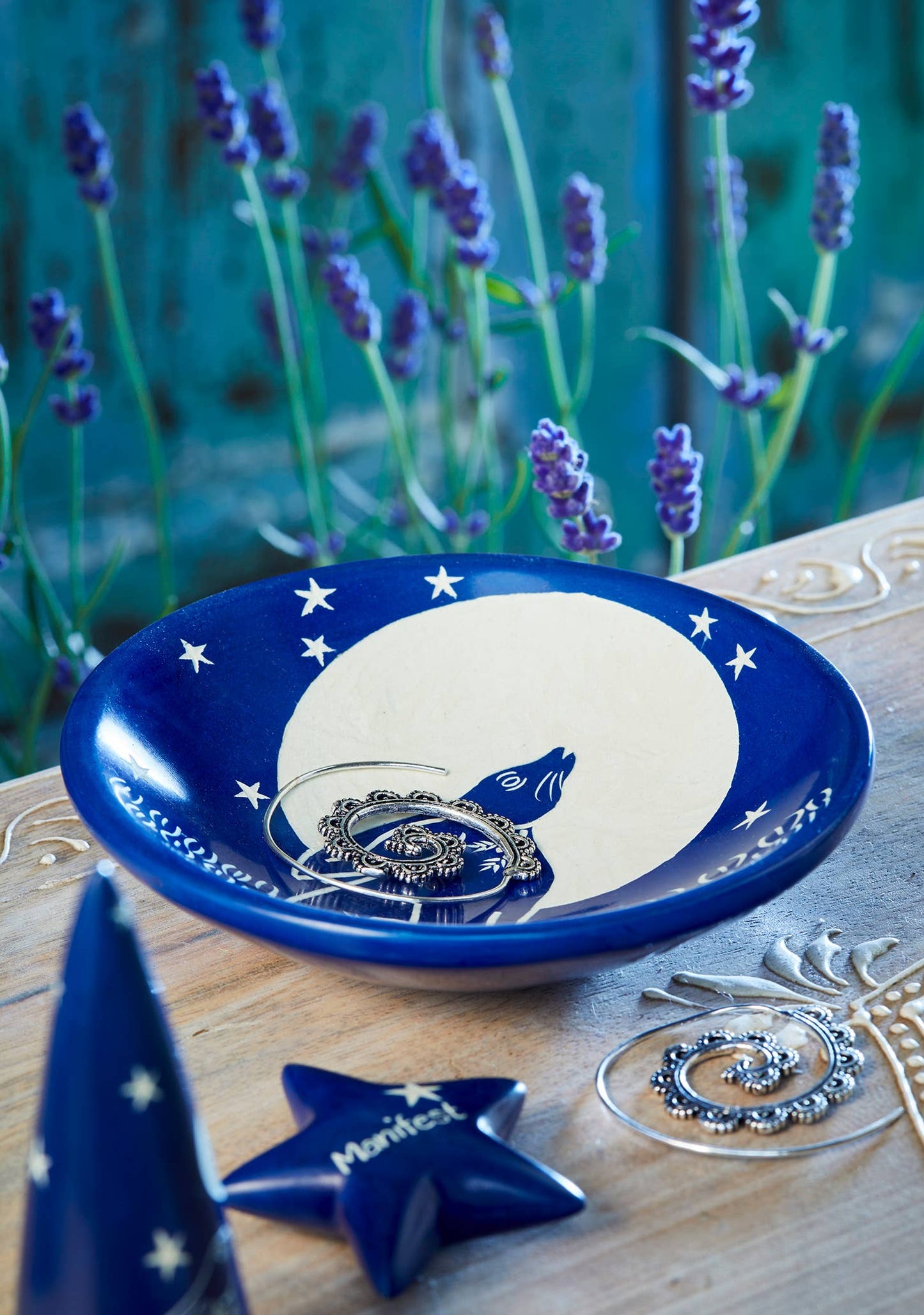 Namaste - Hare Moon Trinket Dish - Blue