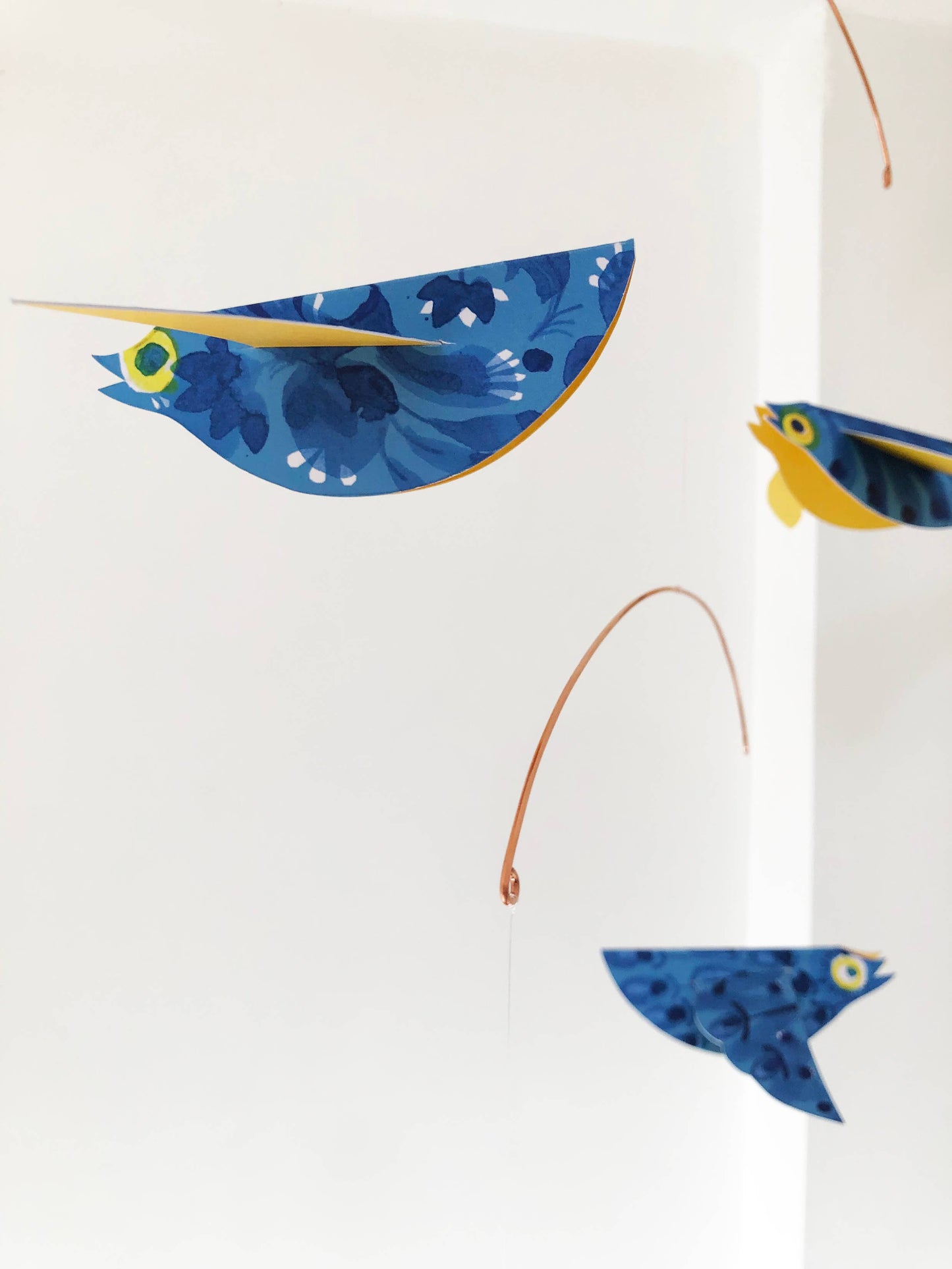 Esther Kent Design - Bluebirds Handmade Paper Birds Mobile