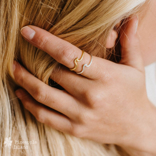 Pineapple Island - Surfer Girl Adjustable Wave Ring, by Pineapple Island - ST-023
