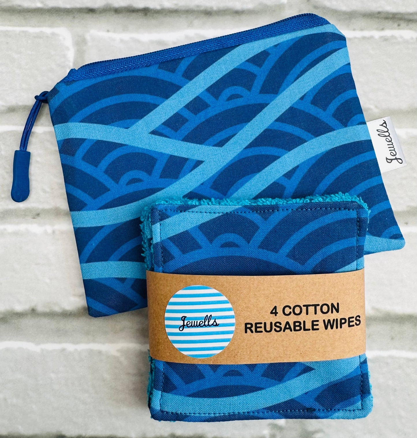Jewells - 4 wash cloths Gold Sea Urchin or Turquoise Waves