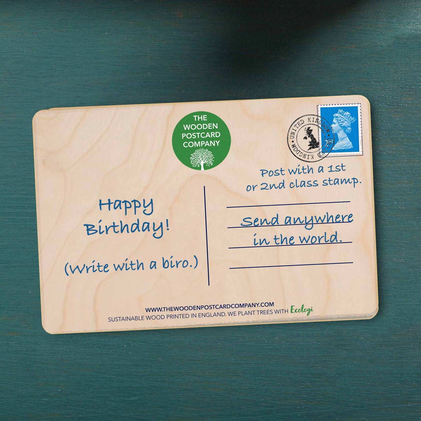 The Wooden Postcard Company - 30th BIRTHDAY sustainable wood