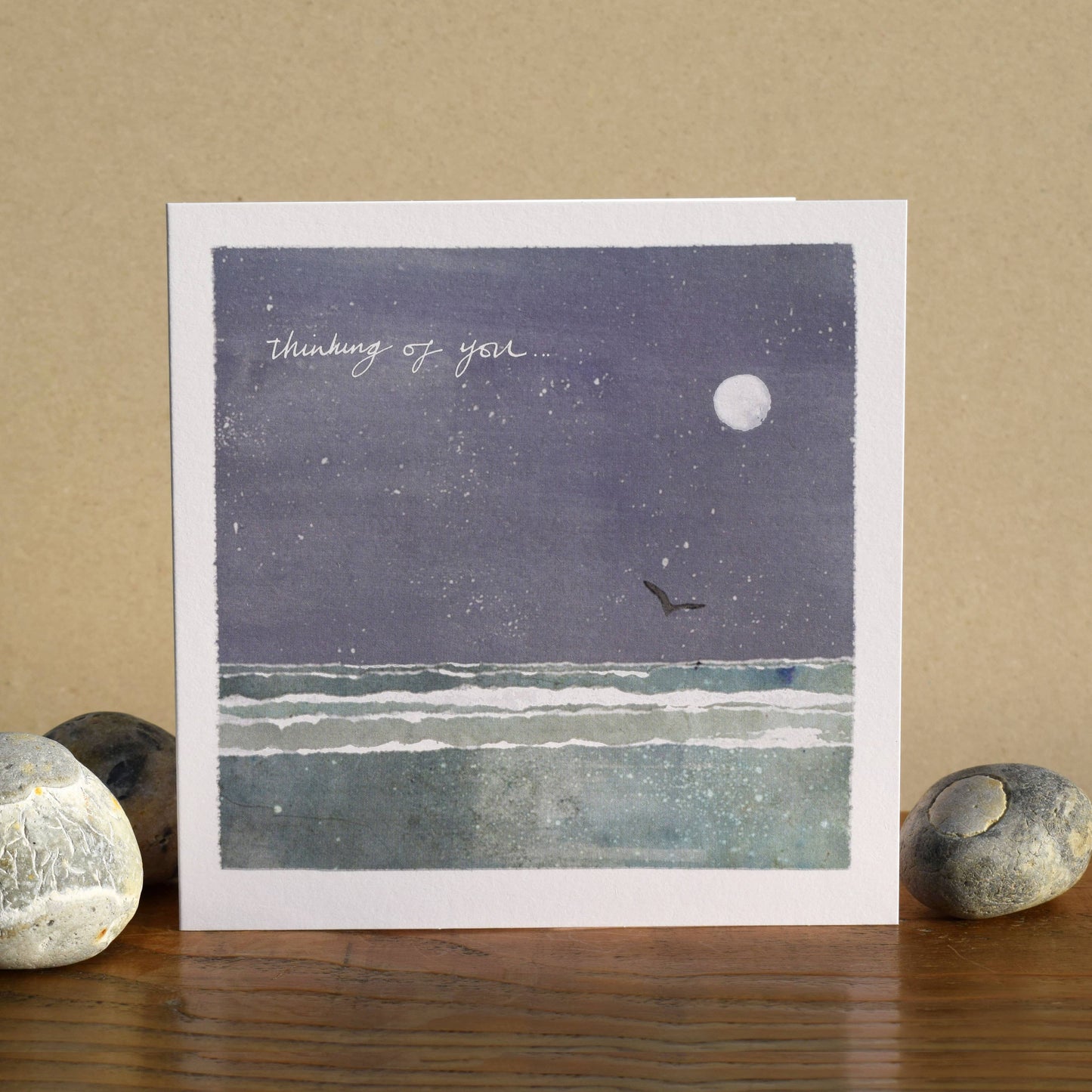 Windsock Press - Sympathy/Condolence  Card (moonlit sea)