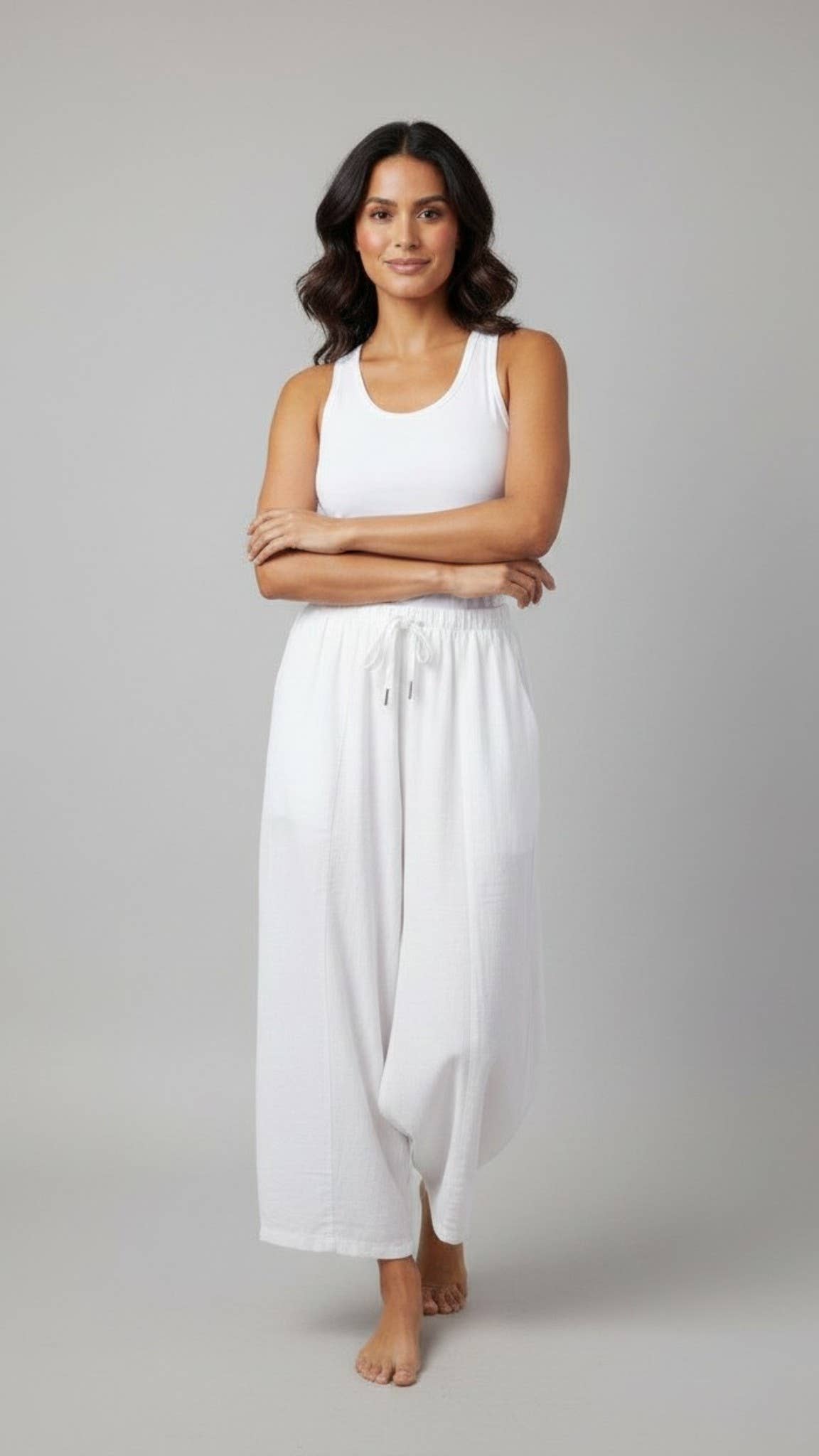 The Imani Linen Cocoon Trouser