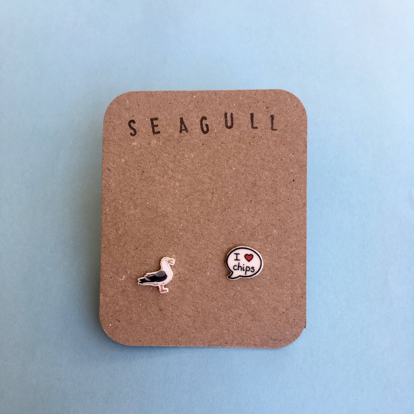 RatBeanCat - Little seagull earrings