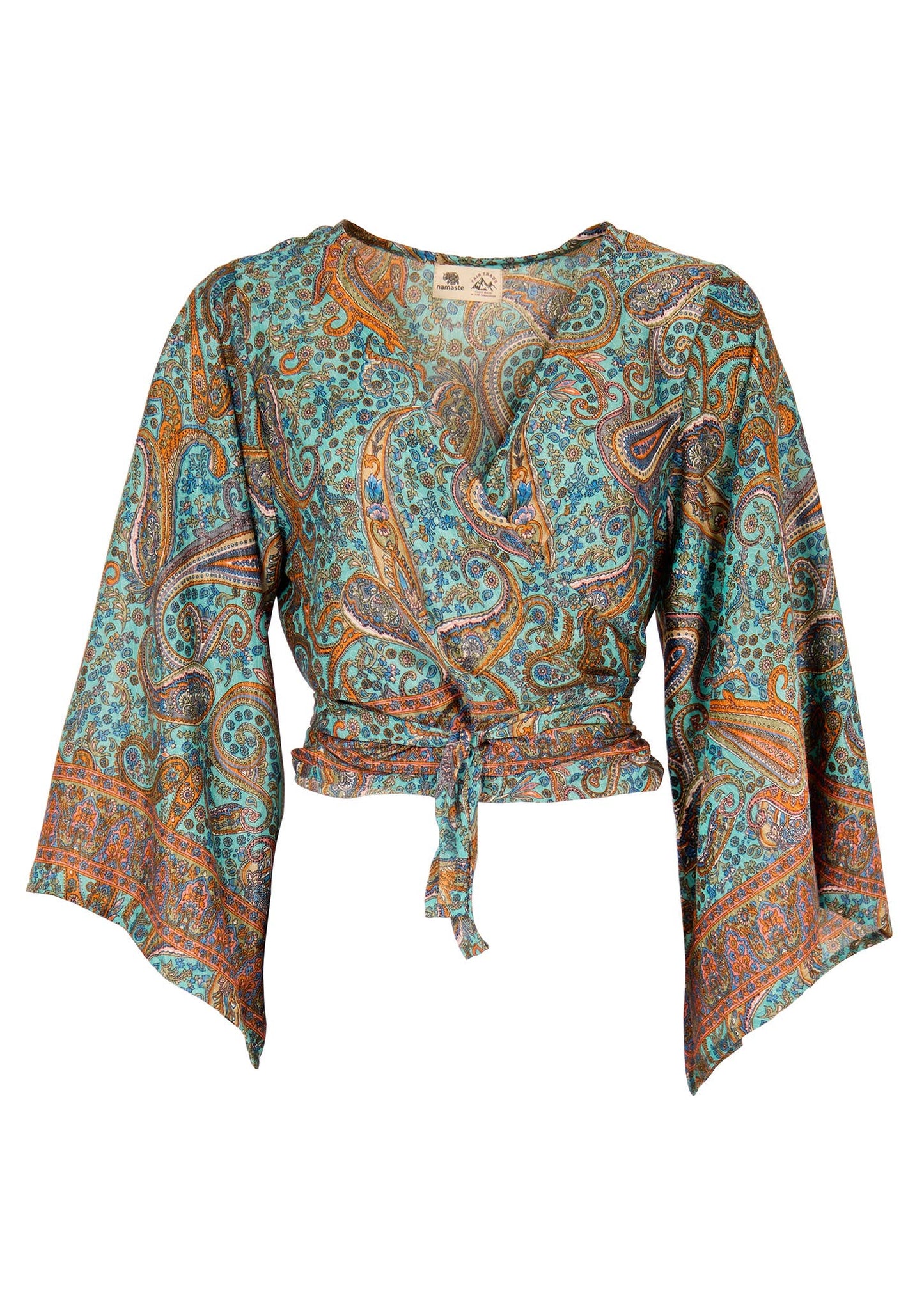 Namaste - Recycled Sari Wrap Top