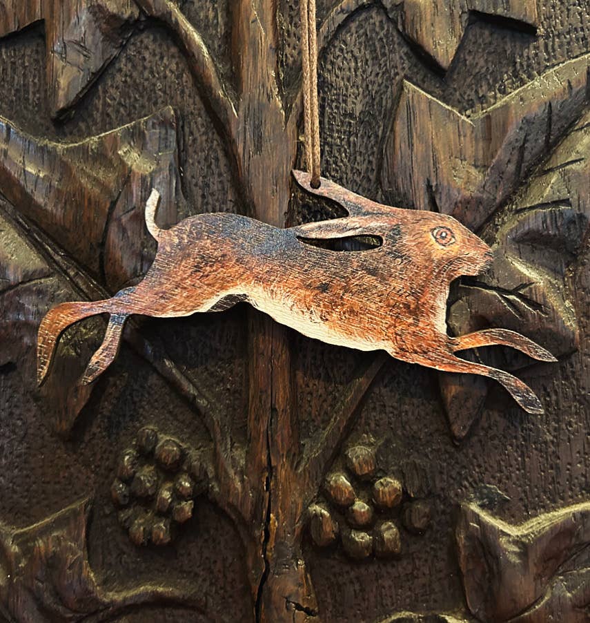 Clare O’Neill Artworks -  Spring Hare birch plywood decoration
