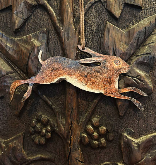 Clare O’Neill Artworks -  Spring Hare birch plywood decoration
