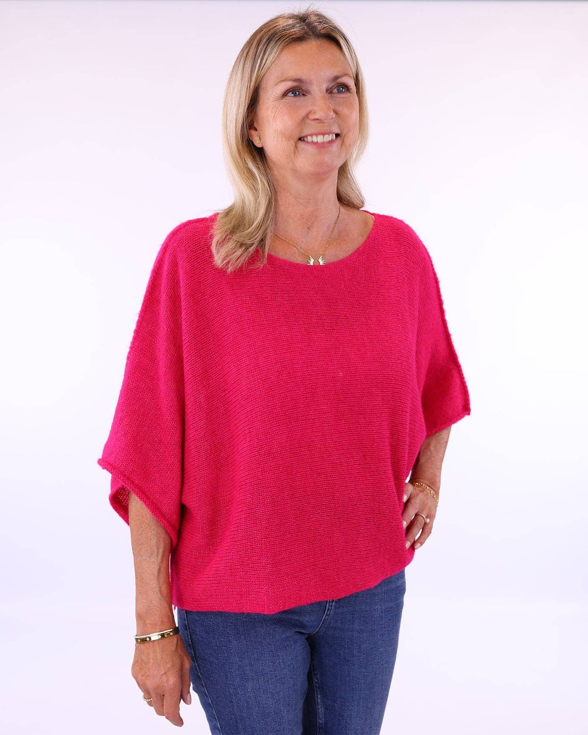 Cadenza Italy Ltd - Alpaca Blend Short Tunic Top