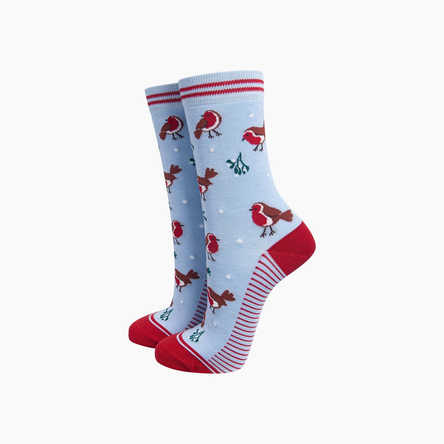 Robin Women's Bamboo Socks in Icy Blue