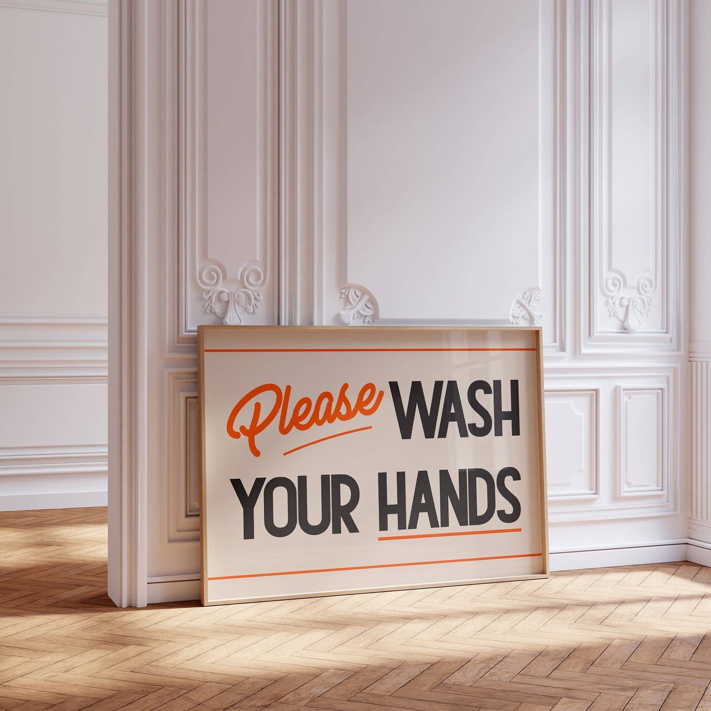 Lune Club - Please Wash Your Hands Retro Print