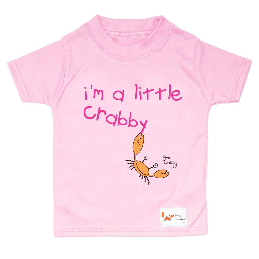 I'm A Little Crabby Baby T-Shirt - Pink: Age 1-2