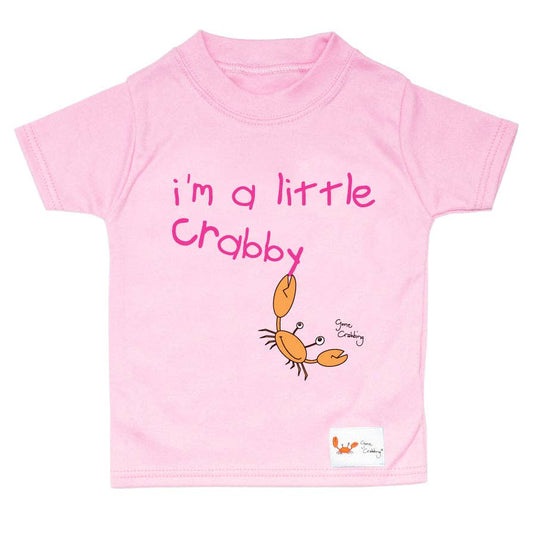 I'm A Little Crabby Baby T-Shirt - Pink: Age 1-2