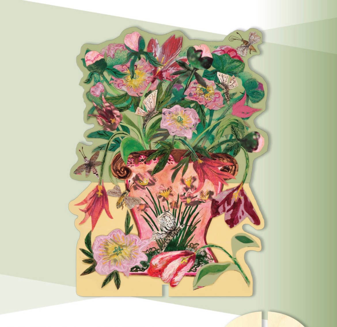 Clare O’Neill Artworks - Tulips & Peonies laser cut birch plywood keepsake & card 