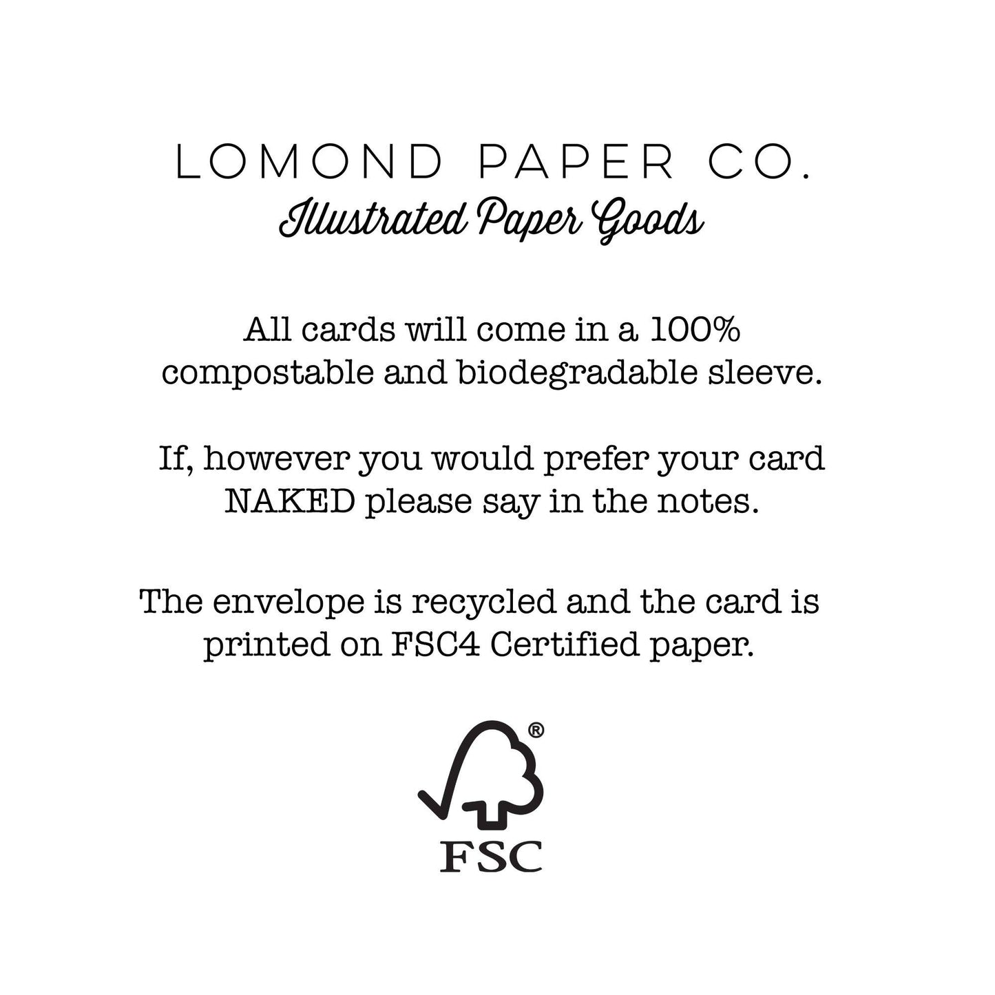 Lomond Paper Co - Mum Card