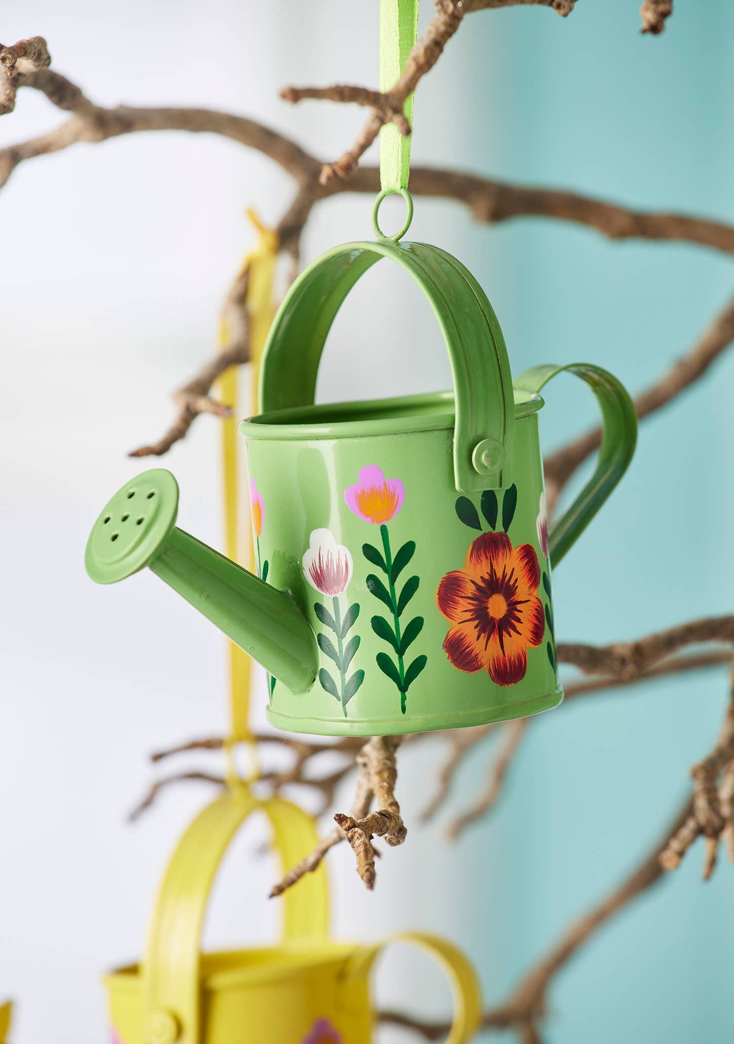 Namaste - Hand painted Mini Watering Can Decoration
