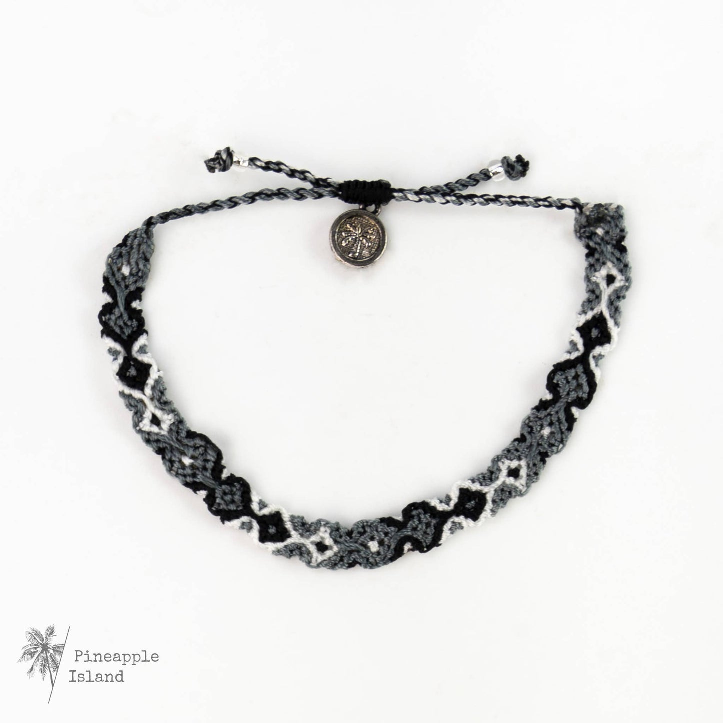 Pineapple Island - Leme Surf Bracelet, Braided Bracelet, by Pineapple Island: Pink & Brown - RIO-113