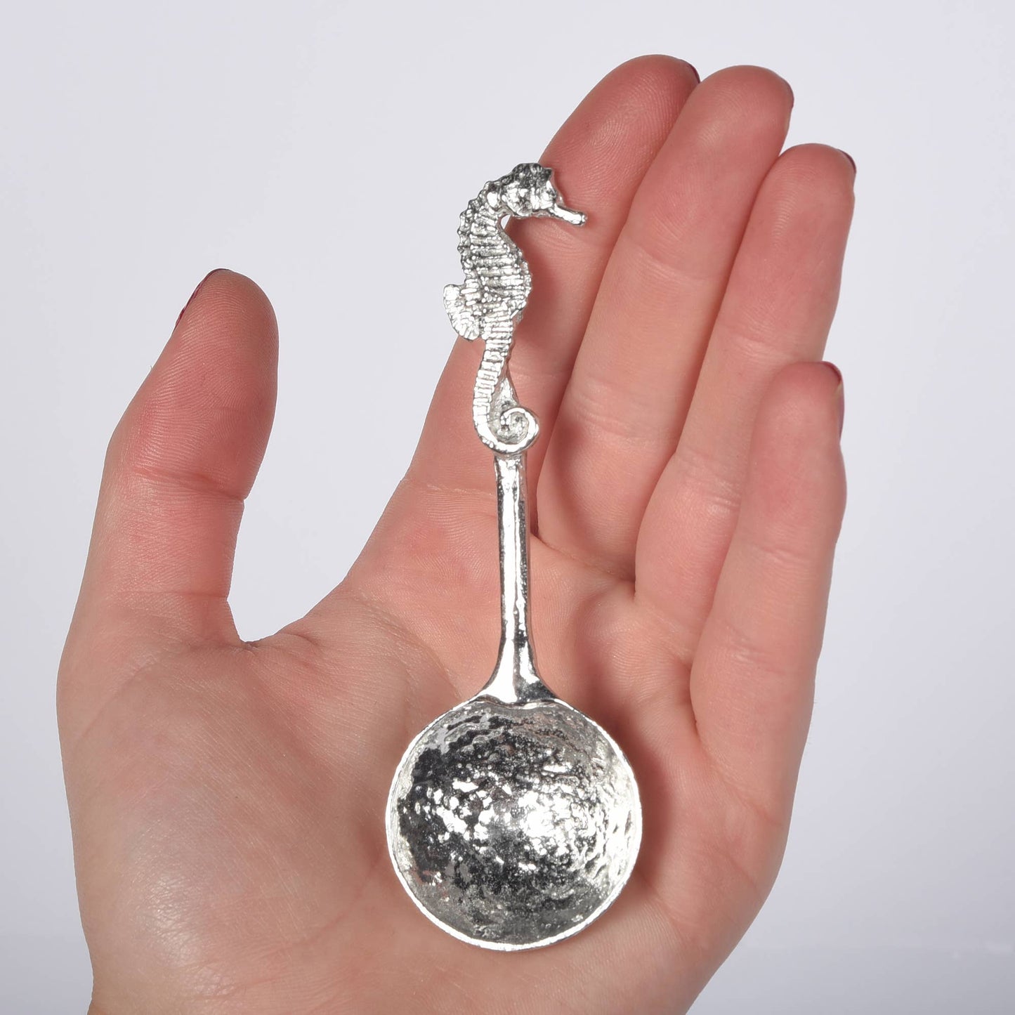 Seahorse Small Pewter Sugar Spoon