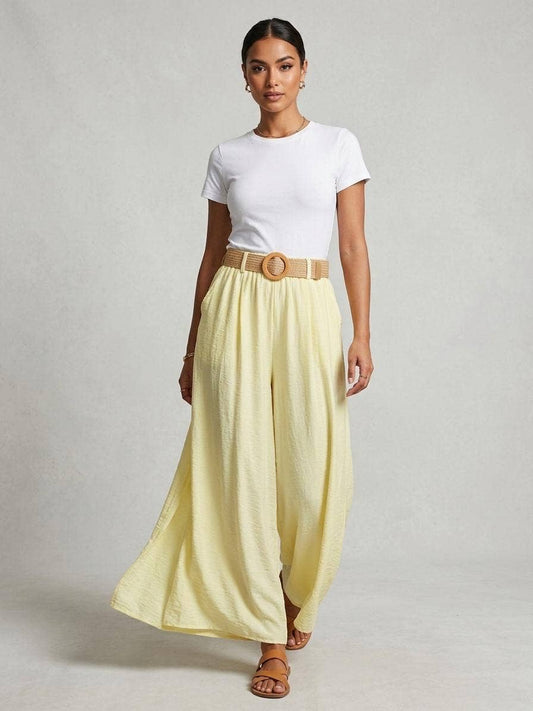 Summer Belted Wide Leg