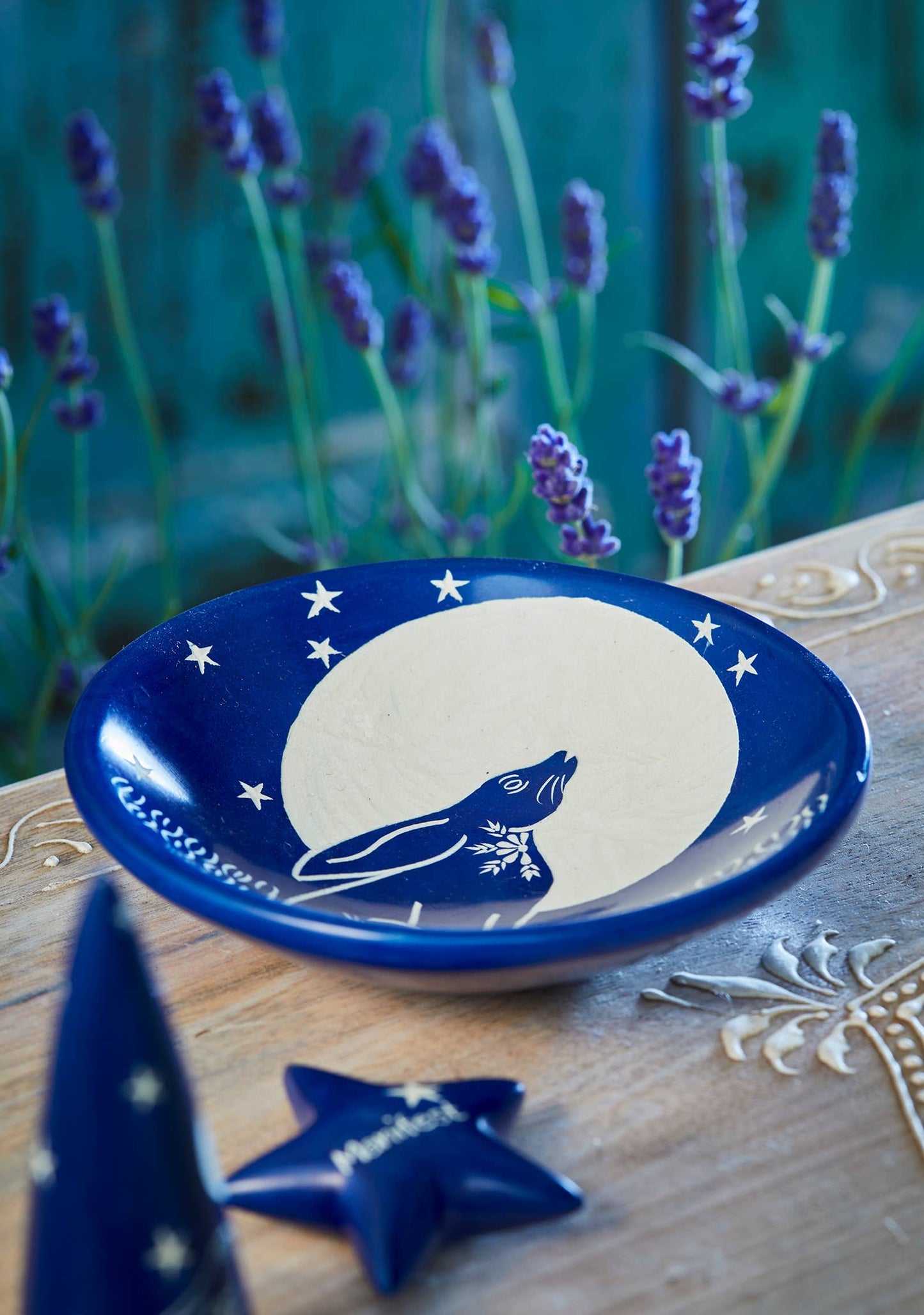 Namaste - Hare Moon Trinket Dish - Blue