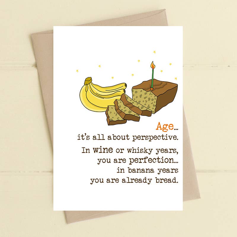 Banana Bread - Humorous Greetings Card