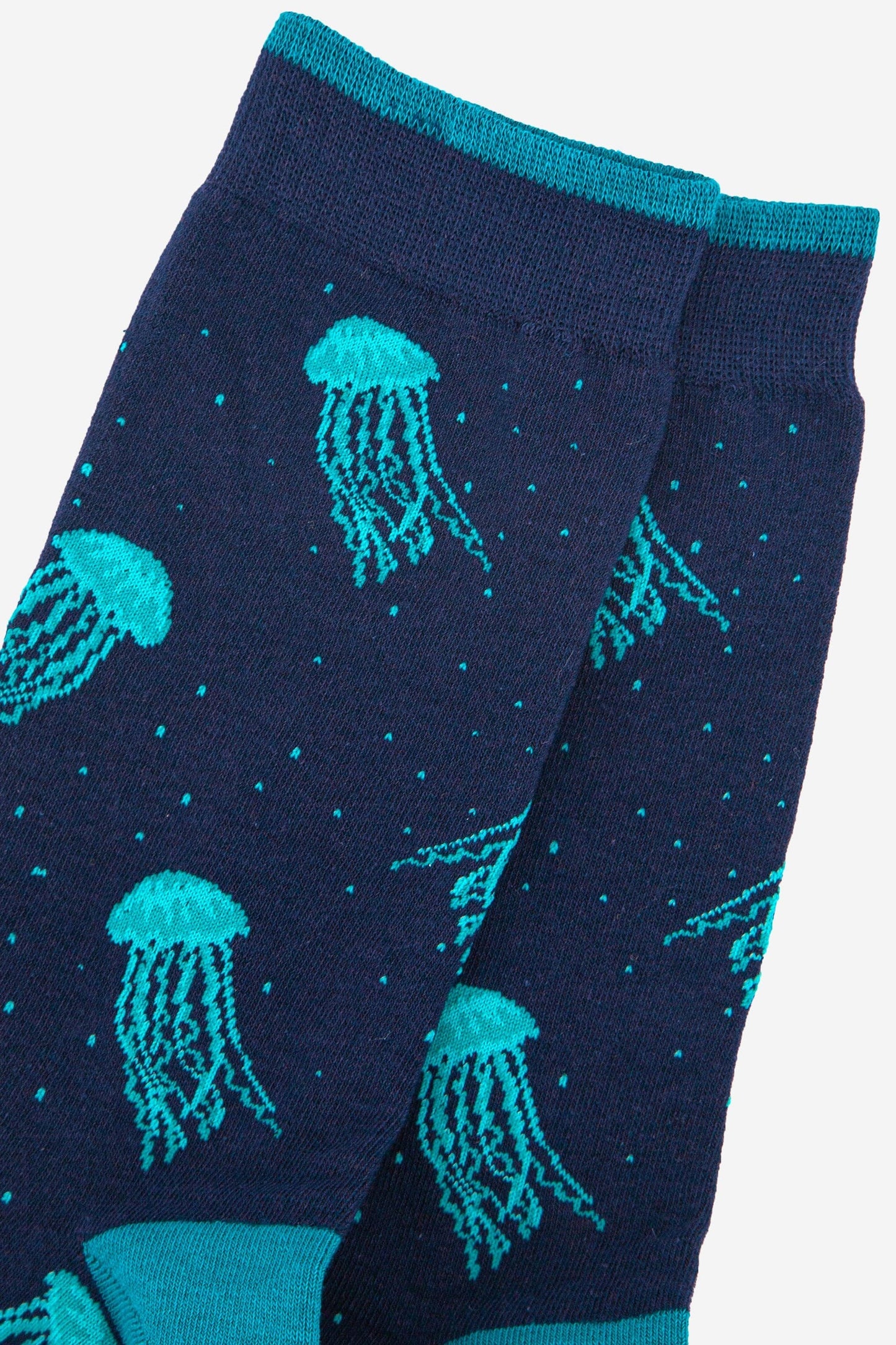 Men's Bamboo Socks - Blue, Jellyfish