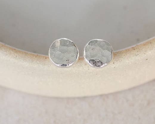 Sterling Silver Nugget Studs - Medium and Small