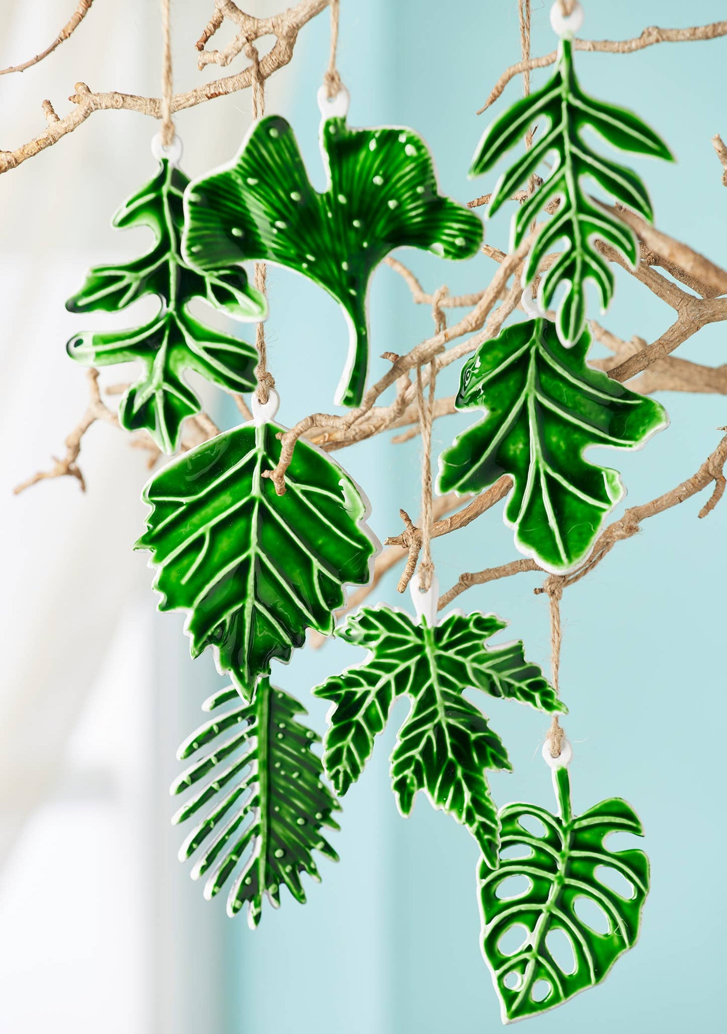 Namaste - Botanical Leaf Enamel Decoration