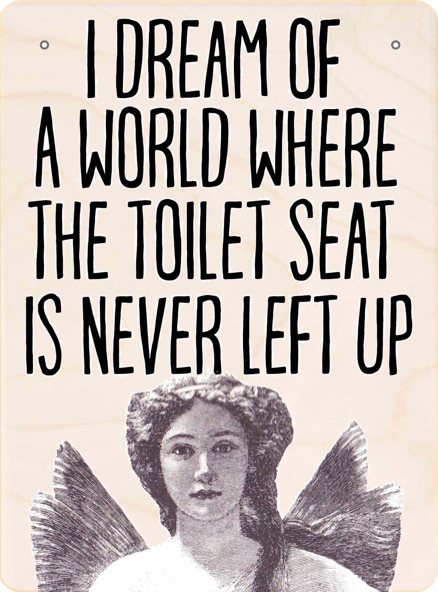 The Wooden Postcard Company - IMPOSSIBLE DREAM wooden mini sign