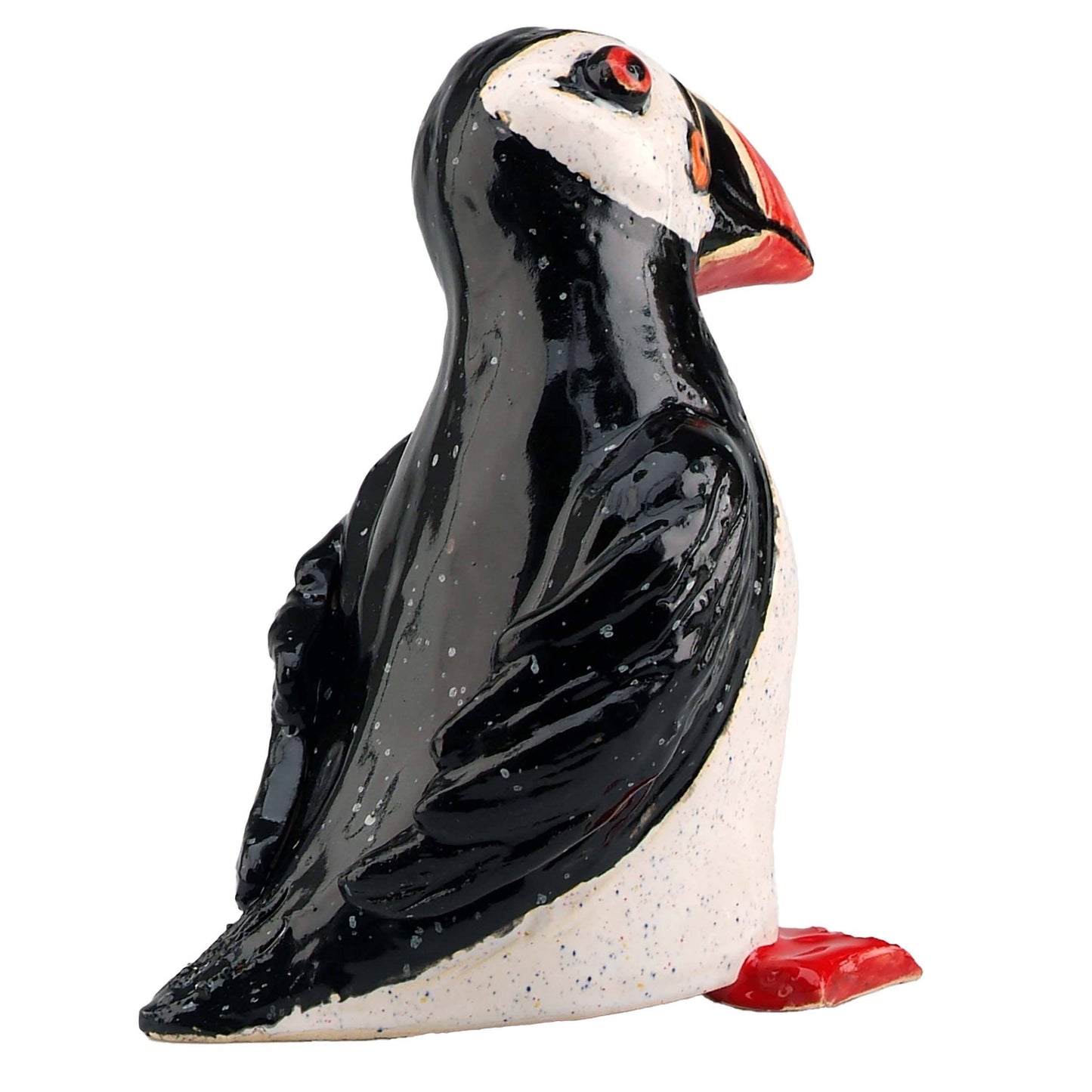Puffin Standing Handmade Ceramic Figurine  Ornament