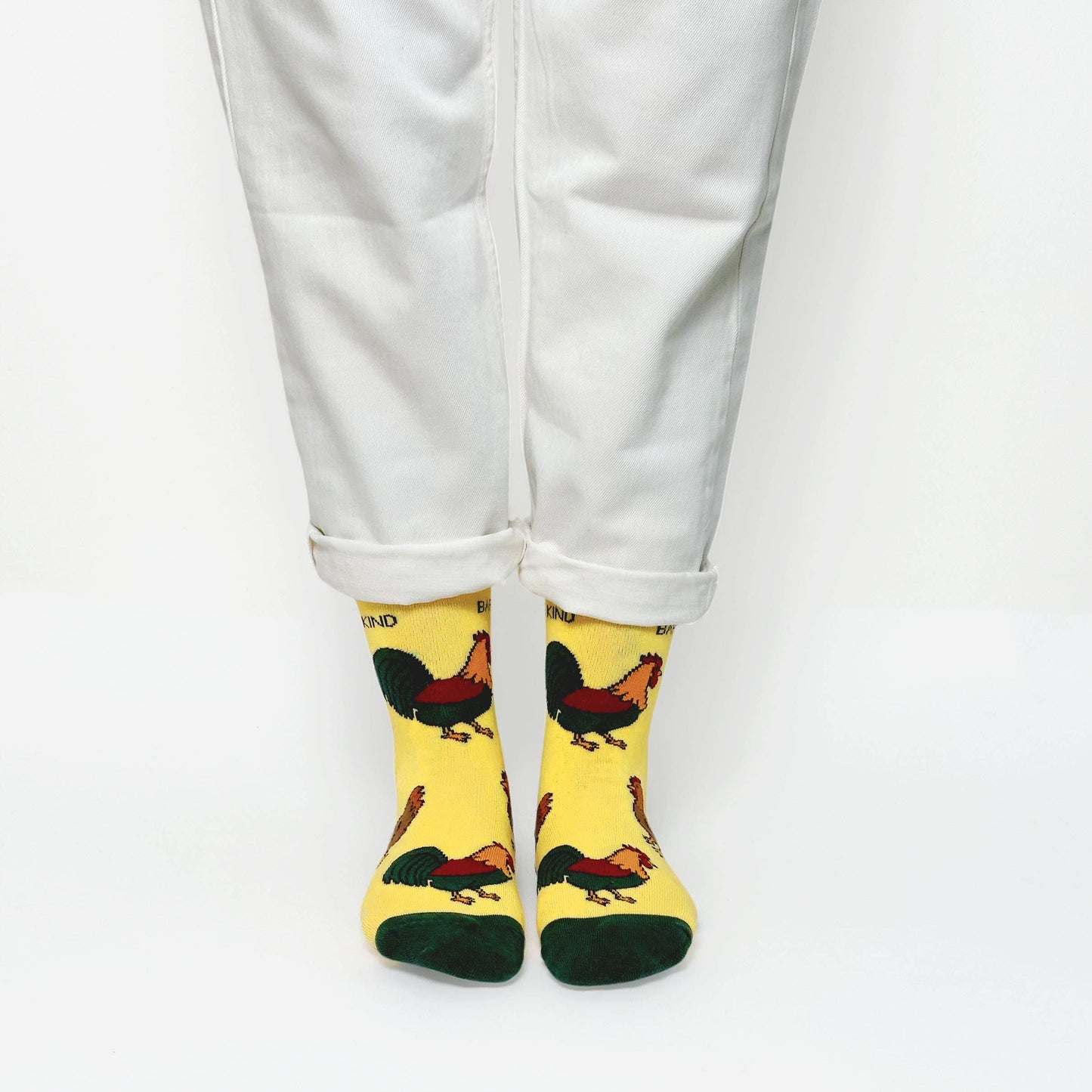 Bare Kind - Chicken Socks | Bamboo Socks | Yellow Socks | Farm Socks: UK Adult 7-11 / Single Pair