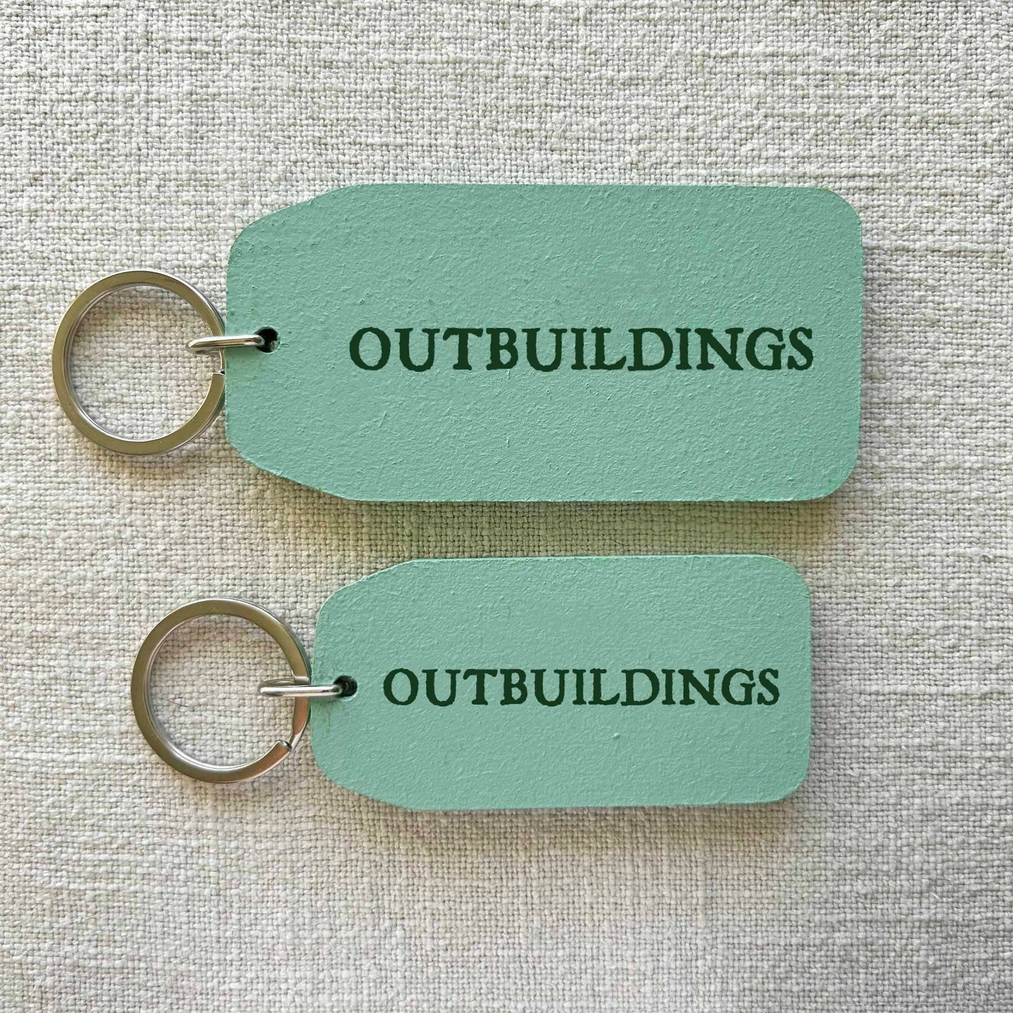 Outbuildings - Wooden Key Tag