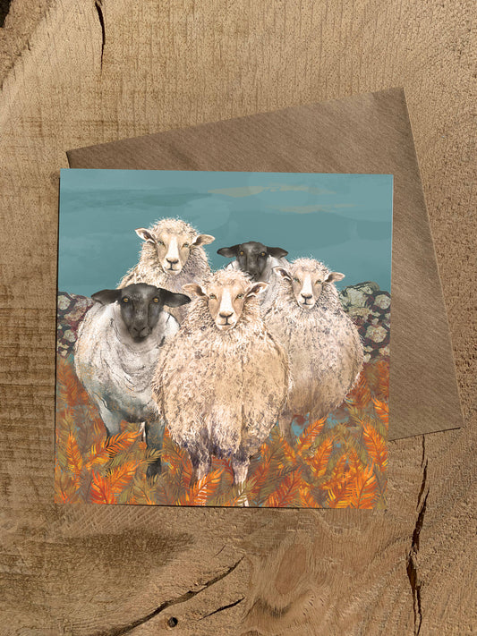 Dollyhotdogs - Sheep Greeting Card
