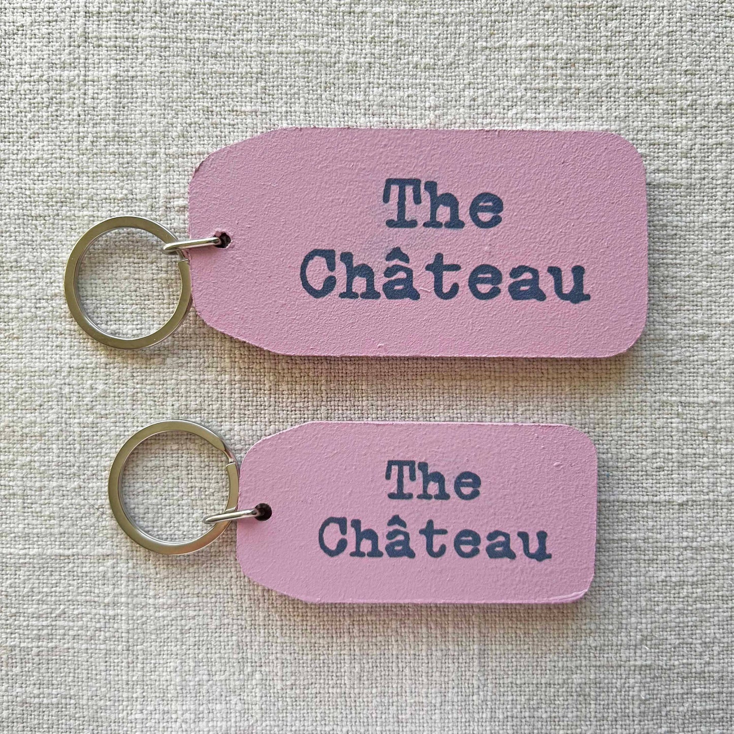 The Wooden Postcard Company - The Chateau - Wooden Key Tag