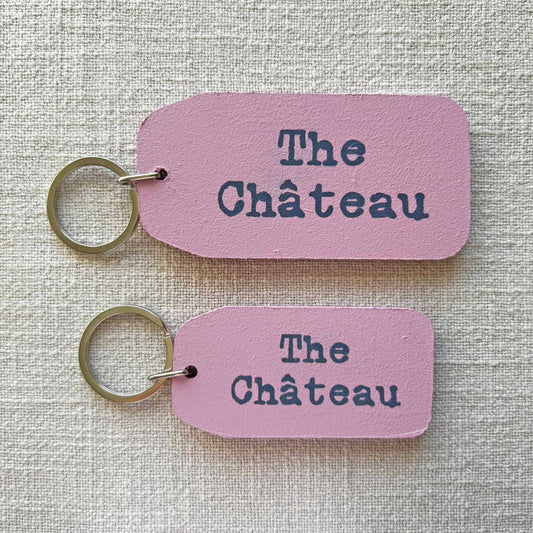 The Wooden Postcard Company - The Chateau - Wooden Key Tag