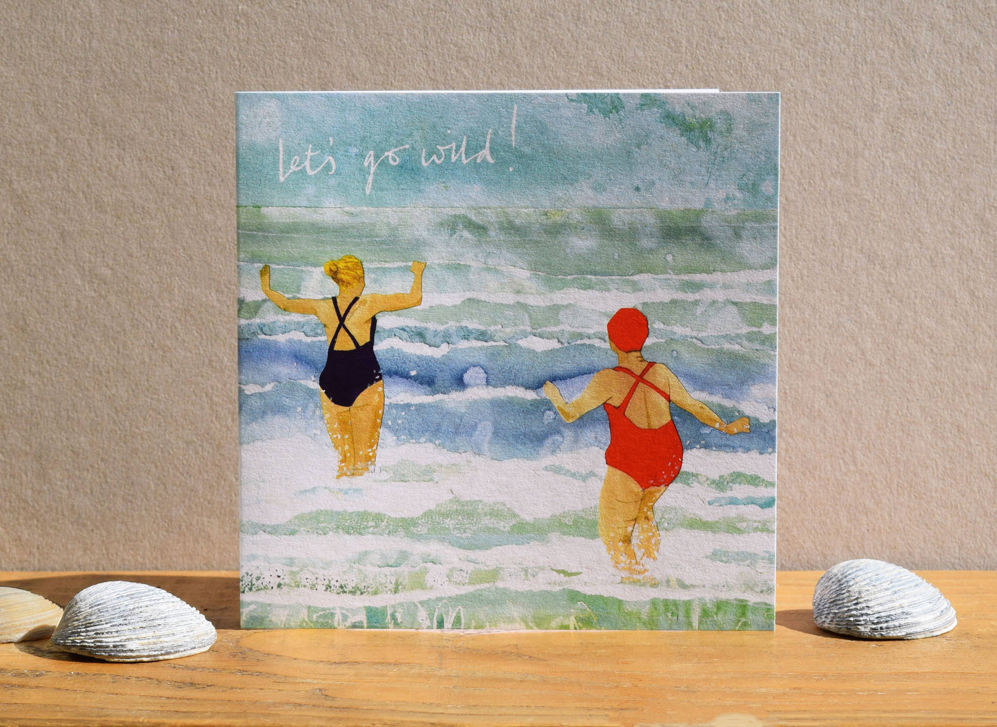 Windsock Press - Sea Swimming/Wild Swimming Card (let's go wild)