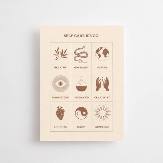 Anna Cosma - SELF-CARE BINGO  POSTCARD