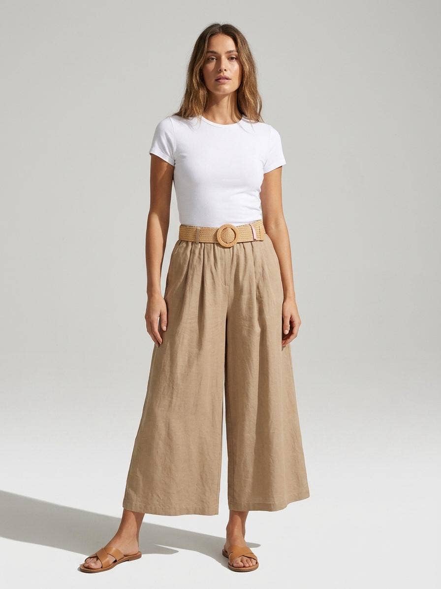 Summer Belted Wide Leg